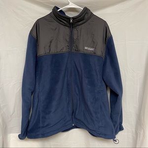 Men’s Columbia Jacket Full-Zip Blue Fleece Sz 3X